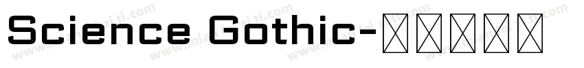 Science Gothic字体转换
